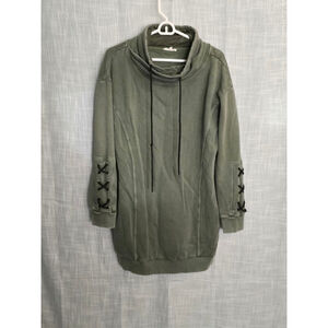 Women's Easel Green‎ Pullover Hoodie Size S
